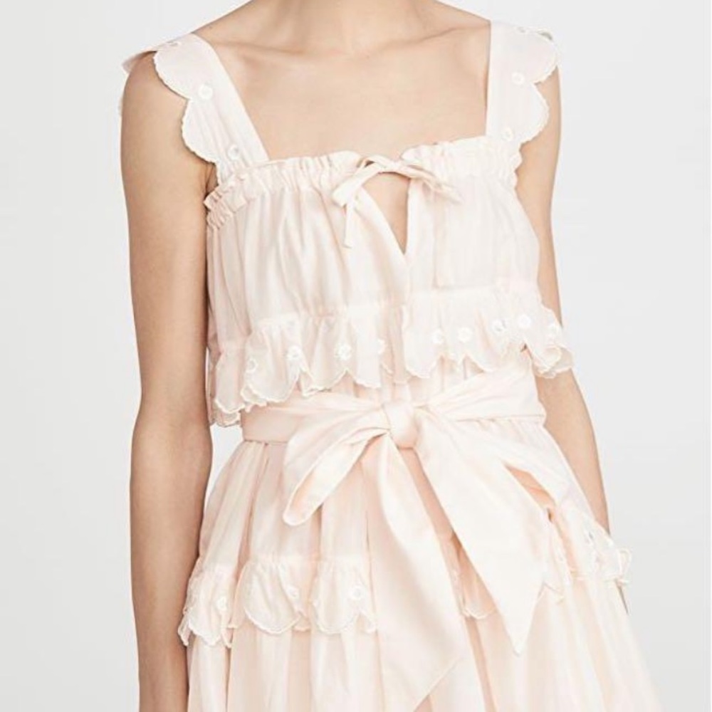 Innika Choo Scallop Frill Mini dress Iva Gudtais